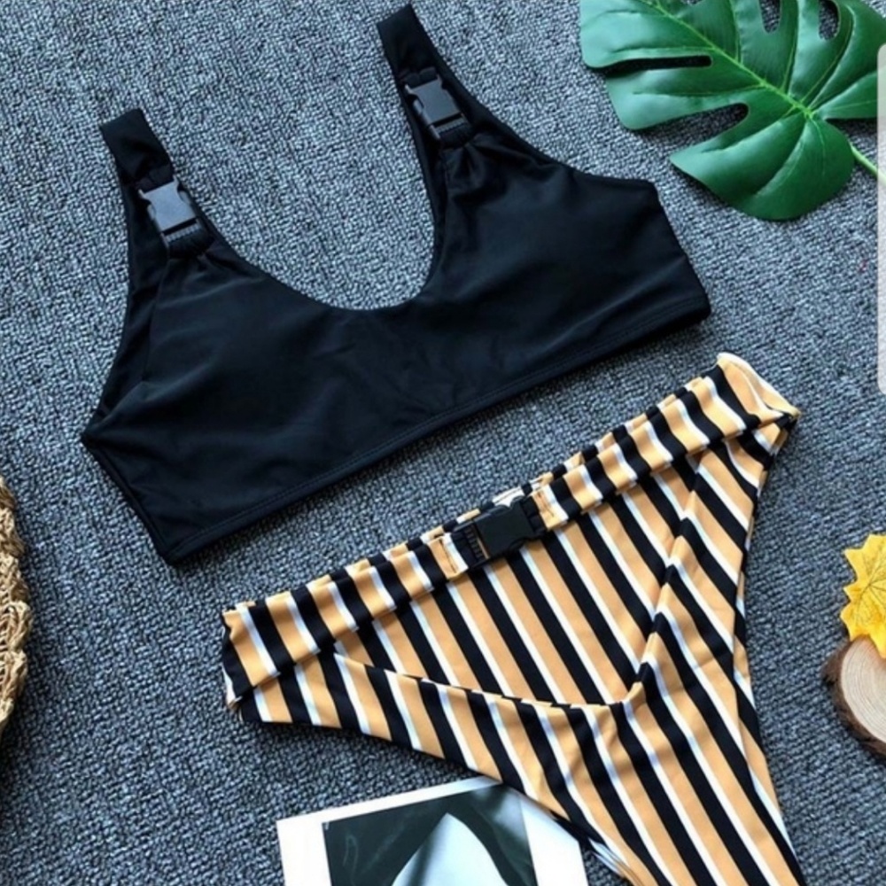 NEW ITEM.  BUCKLE UP CUT OUT BIKINI - Picture 3 of 7